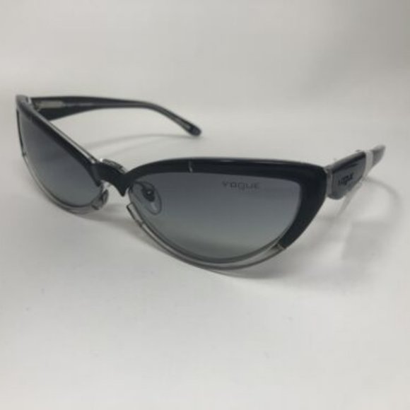 Vogue Eyewear Accessories - VOGUE CATEYE SUNGLASSES  VO2741-S 1964/11 BLACK CRYSTAL 65-16-130 2N GRAY LENSES